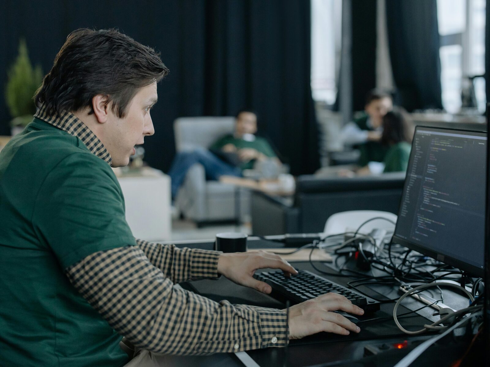 Software engineer workstation representing a focused reliability sprint